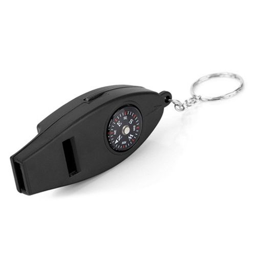 Multifunction 4 in 1 Safety Whistle w/Compass Thermometer Magnifier Multifunction 4 in 1 Safety Whistle w/Compass Thermometer Magnifier
