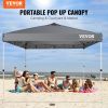 Pop Up Canopy Tent, 10 x 10 ft, 250 D PU Silver Coated Tarp, with Portable Roller Bag and 4 Sandbags, Waterproof and Sun Shelter Gazebo for Outd