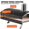 Outdoor Oven 12-inch Pellet and Charcoal Fired Maker, Portable Outside Stainless Steel Grill with Pizza Stone, Waterproof Cover, Shovel, Wood Bu